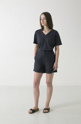 Hemp Linen High Waist Shorts - GOOD STUDIOS