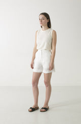 Hemp Linen High Waist Shorts - GOOD STUDIOS