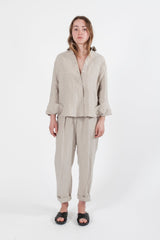 Hemp Linen Pleat Pant - GOOD STUDIOS