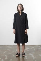 Hemp Linen Wrap Dress - GOOD STUDIOS