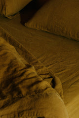 Sicilian Olive Hemp Linen Bedding Set