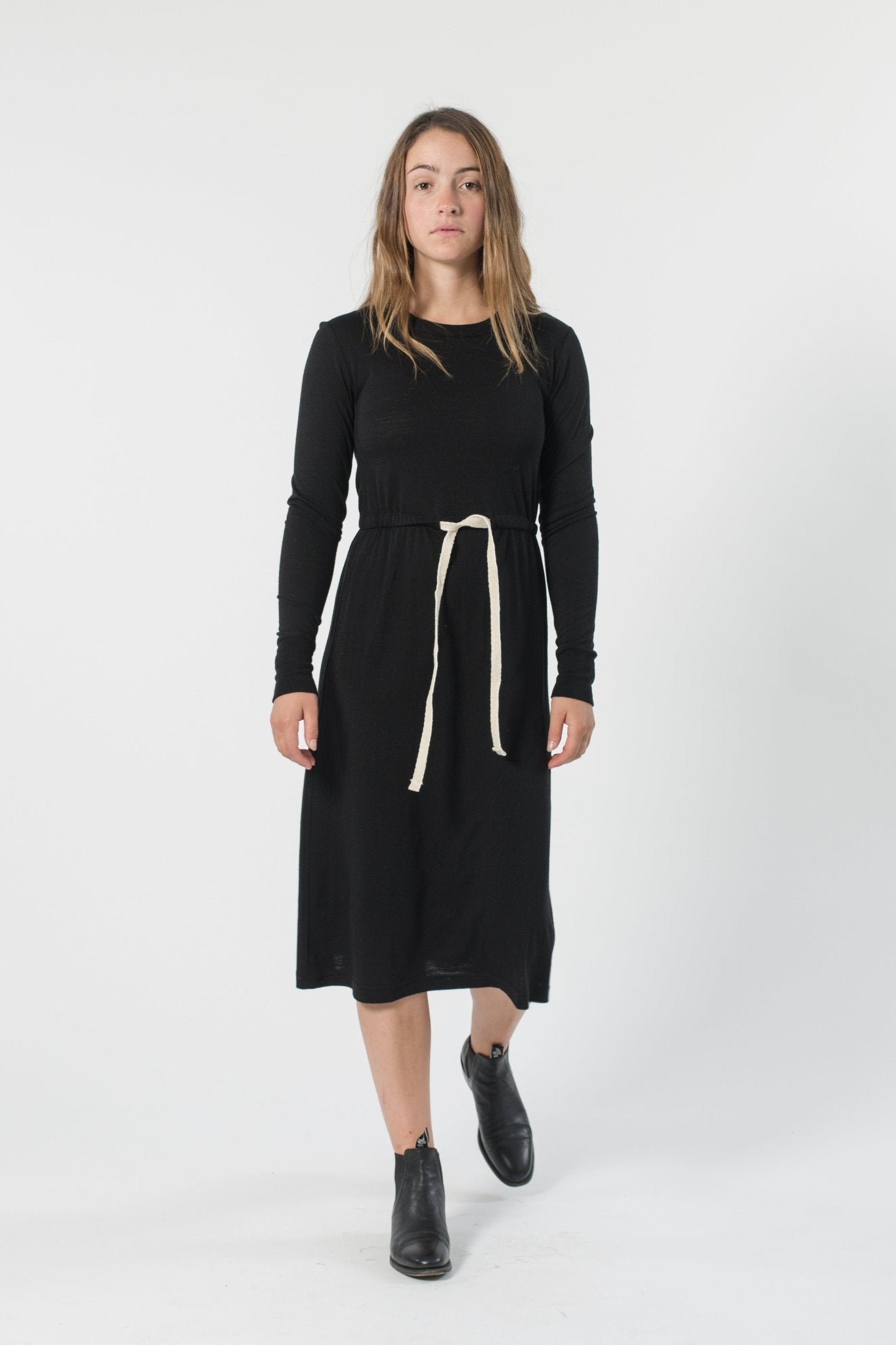 Australian Merino Drawstring Dress - GOOD STUDIOS