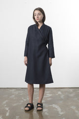 Hemp Linen Wrap Dress - GOOD STUDIOS