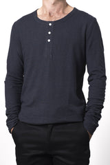 Mens Hemp Jersey Henley Top - GOOD STUDIOS