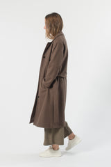 Australian Wool Melton Trench - Cedar