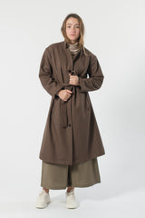 Australian Wool Melton Trench - Cedar