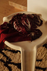 Burgundy Hemp Linen Zero Waste Napkins - Set of 4