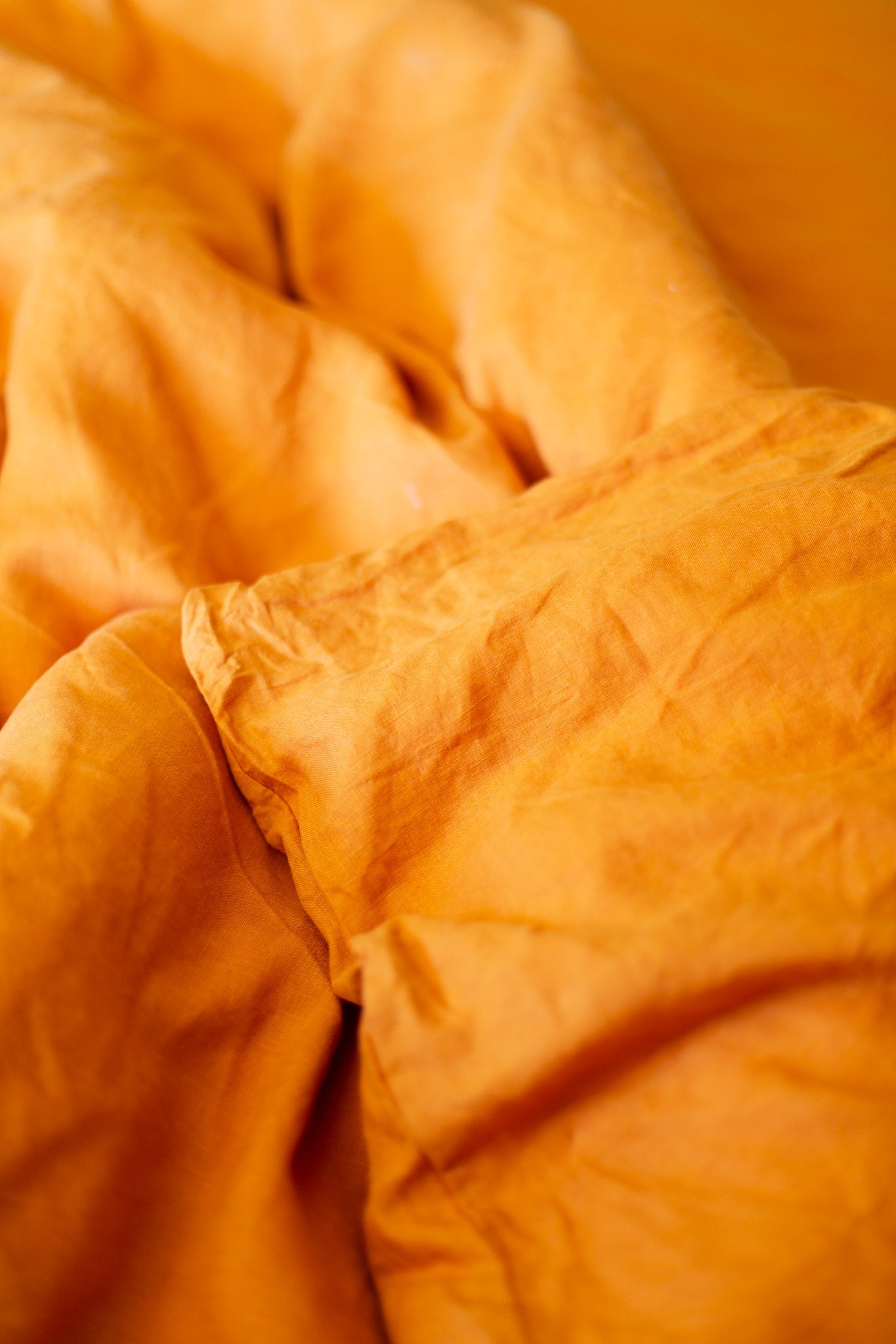 Marigold Hemp Linen Quilt Cover