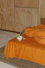 Marigold Hemp Linen Top Sheet