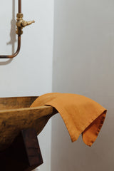 Marigold Hemp Linen Zero Waste Napkins - Set of 4