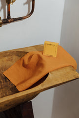 Marigold Hemp Linen Zero Waste Napkins - Set of 4