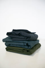 Navy Hemp Linen Top Sheet