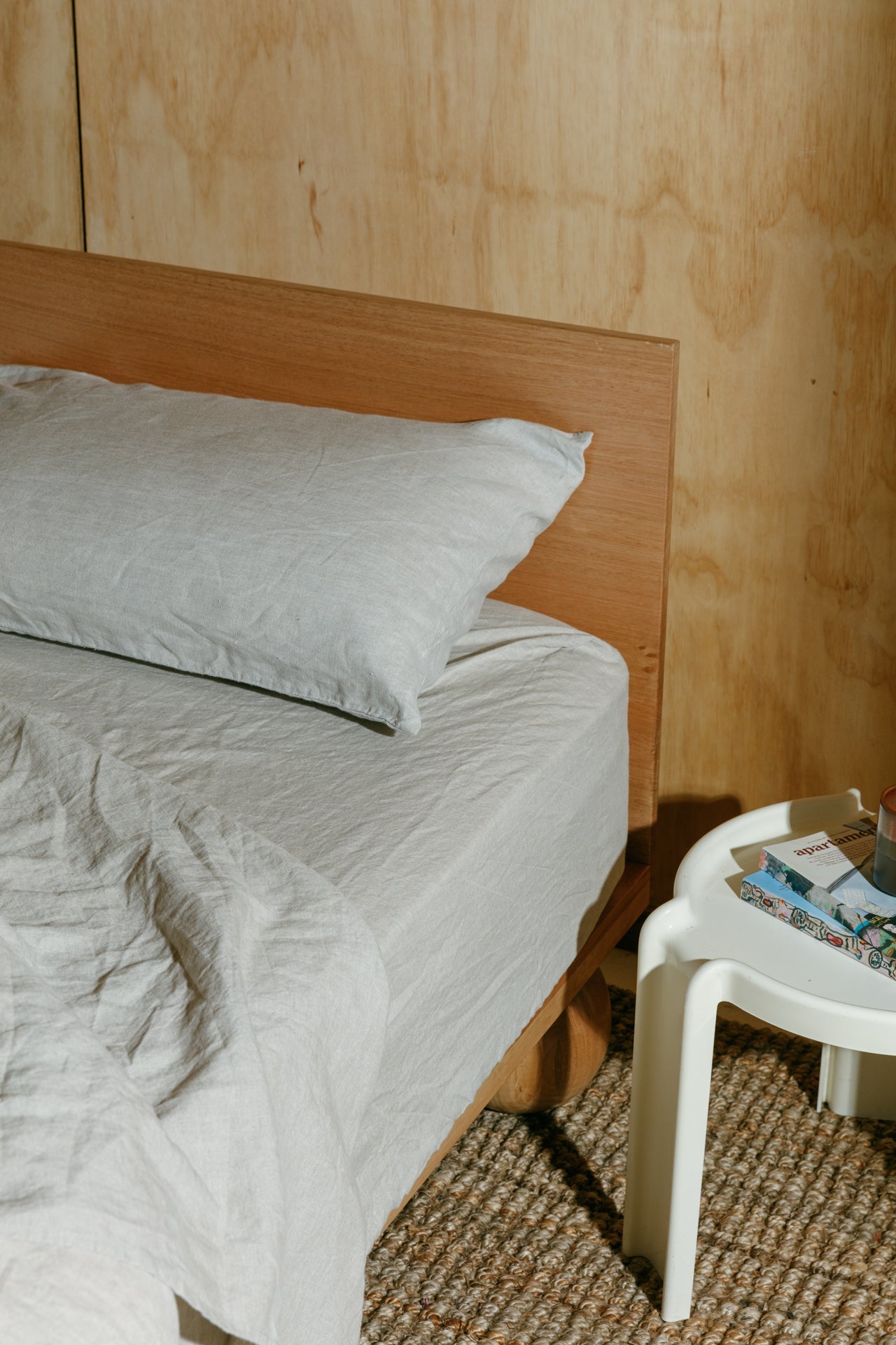 Oatmeal Hemp Linen Fitted Sheet