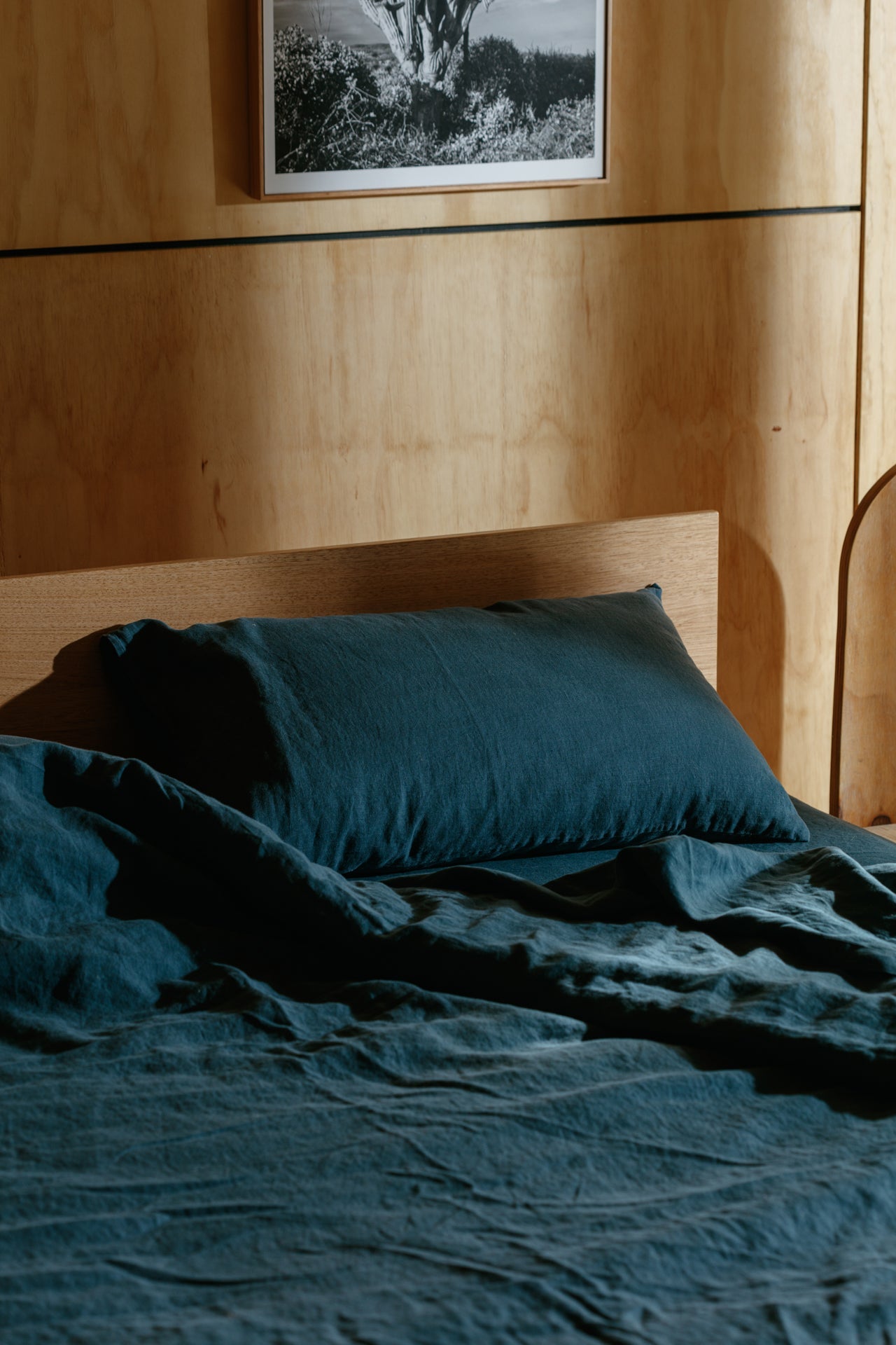 Ocean Hemp Linen Fitted Sheet