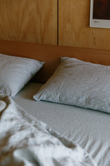 Powder Blue Hemp Linen Bedding Set