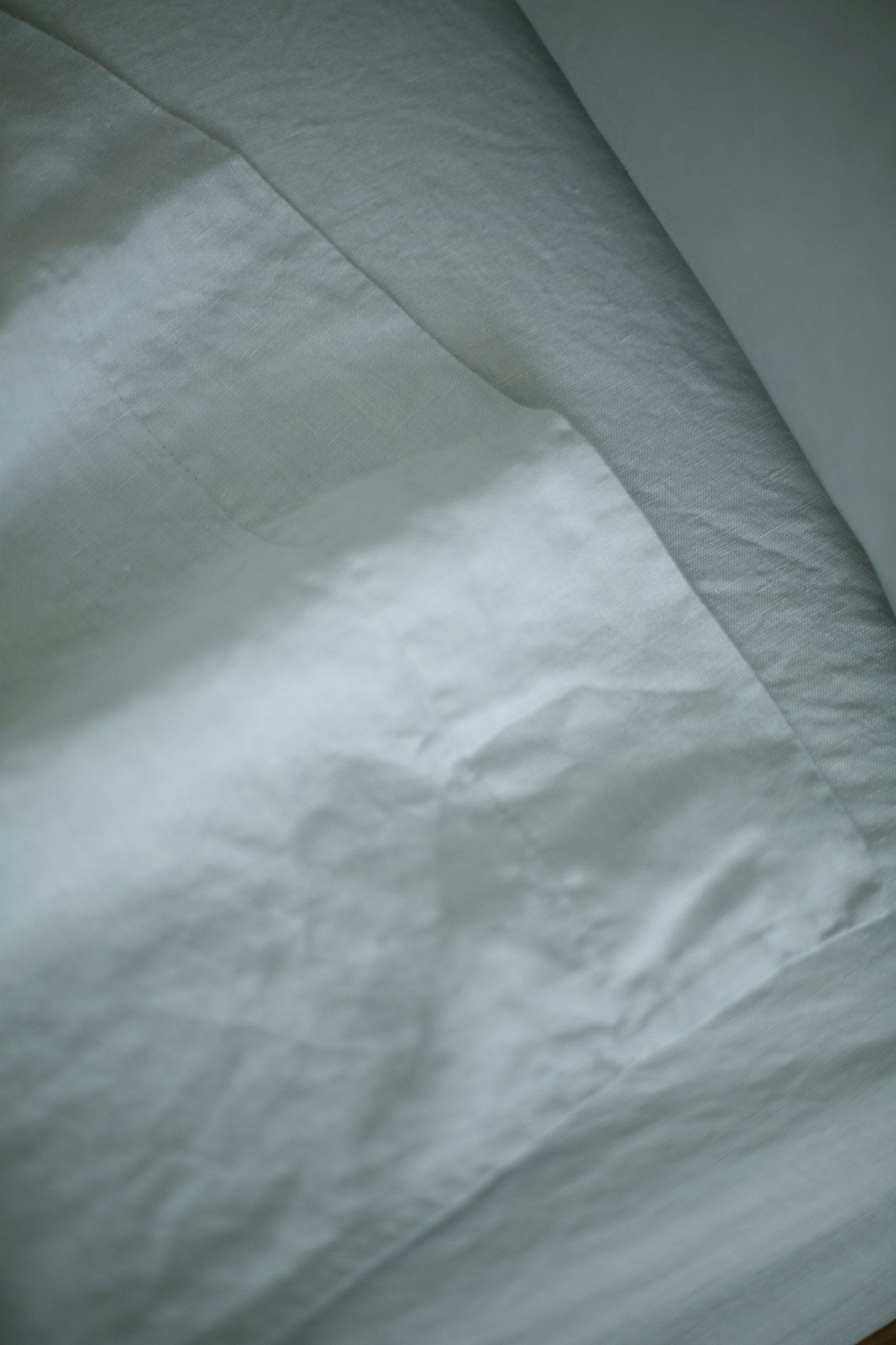 Powder Blue Hemp Linen Fitted Sheet