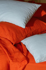 Powder Blue Hemp Linen Pillowcase Set