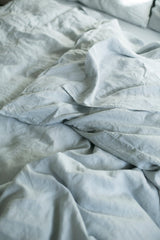 Powder Blue Hemp Linen Top Sheet