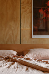 Rose Hemp Linen Fitted Sheet
