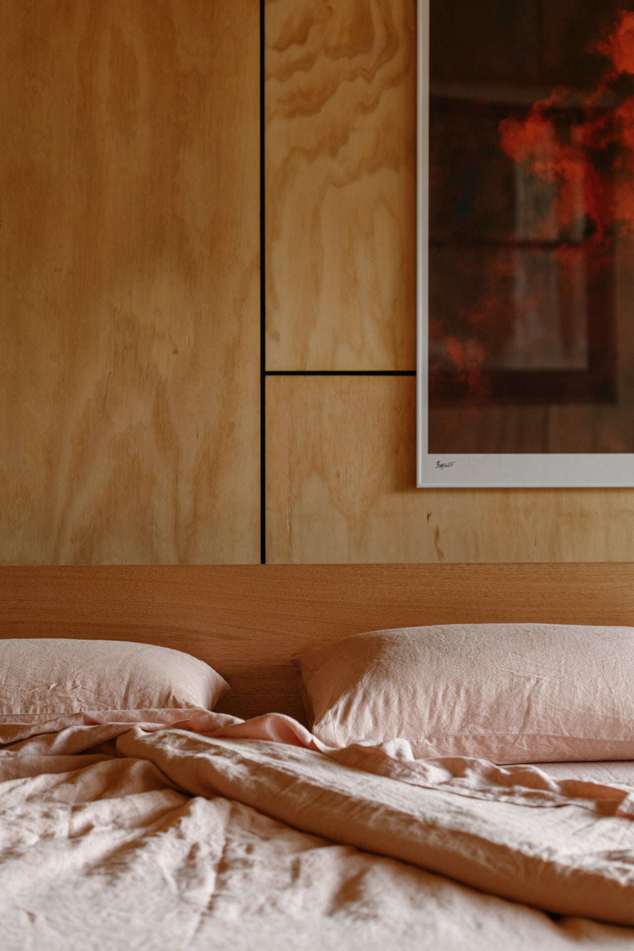 Rose Hemp Linen Pillowcase Set