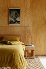 Sicilian Olive Hemp Linen Fitted Sheet