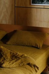 Sicilian Olive Hemp Linen Fitted Sheet