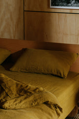 Sicilian Olive Hemp Linen Quilt Cover