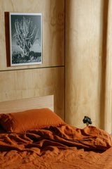 Terracotta Hemp Linen Top Sheet