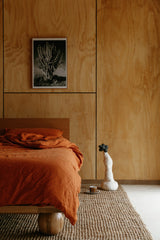Terracotta Hemp Linen Top Sheet