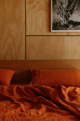 Terracotta Hemp Linen Top Sheet
