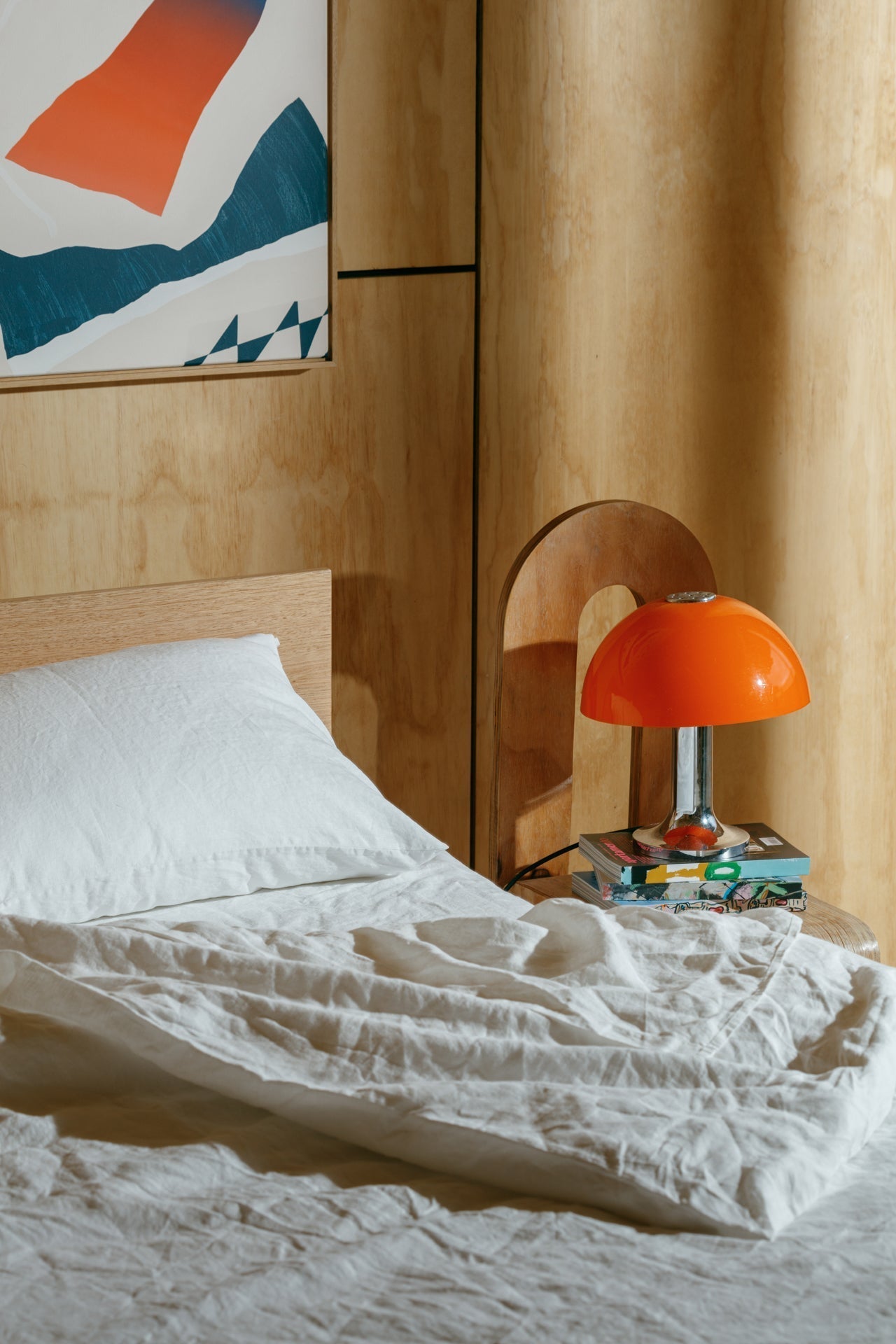 Warm White Hemp Linen Bedding Set