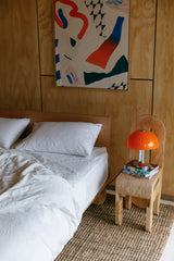 Warm White Hemp Linen Top Sheet