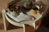 Warm White Hemp Linen Zero Waste Napkins - Set of 4